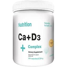 Витамины и минералы EntherMeal Ca+D3 Complex 120 капсул