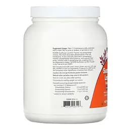 Натуральна добавка NOW Sunflower Lecithin Powder, 454 грам - мініатюра 3
