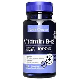Вітаміни Earths Creation Vitamin B-12 1000 mcg Sublingual 60 таб (1091-818 251)