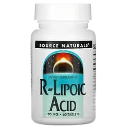 Ліпоєва кислота Source Naturals R-Lipoic Acid 100 mg, 60 таблеток