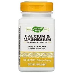 Кальцій + Магній Nature's Way 750 мг 100 капсул
