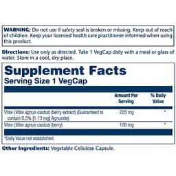Вітекс священний Solaray Vitex Chaste Berry Extract 225 мг 60 вегетаріанських капсул (2023-10-4427) - мініатюра 2