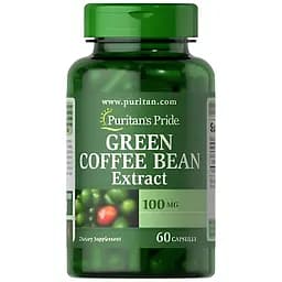 Дієтична добавка Puritan's Pride Green Coffee Bean Extract 100 мг 60 капсул
