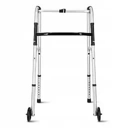 Реабілітаційні ходунки 4FIZJO регульовані, з коліщатами Silver/Black (P-5905973406451)