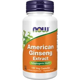 Женьшень американский Now Foods American Ginseng 500 мг 100 капсул