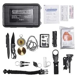 Туристичний набір для виживання Lugi 18 в 1 у пластиковому кейсі HP-D-2