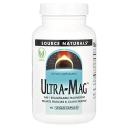 Комплекс магнию Source Naturals Ultra-Mag 90 вегакапсул з п'яти форм