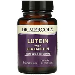 Лютеїн Dr. Mercola Lutein with Zeaxanthin 40 мг 30 капсули