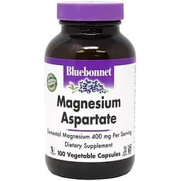 Аспартат магнію Bluebonnet Nutrition 400 мг 100 вегетаріанських капсул