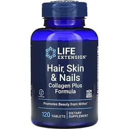 Коллаген Life Extension Hair, Skin & Nails Collagen Plus Formula 120 таблеток