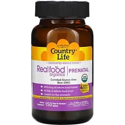 Вітамінно-мінеральний комплекс для вагітних Country Life Realfood Organics Prenatal 150 пігулок