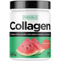 Препарат для суставов и связок Pure Gold Protein Collagen Арбуз 300 г