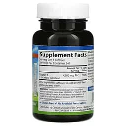 Вітаміни та мінерали Carlson Labs Vitamin A 15000 IU, 240 капсул - мініатюра 2