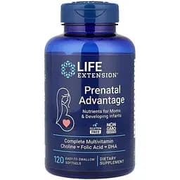 Витамины для беременных Life Extension Prenatal Advantage, 120 капсул
