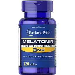 Натуральная добавка Puritan's Pride Melatonin 3 mg 120 таблеток