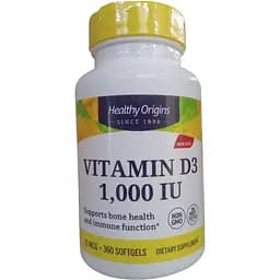 Вітамін Д3 Healthy Origins Vitamin D3 в MCT олії 1000 МО 360 капсул (HOG-15389)