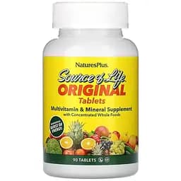 Витаминно-минеральный комплекс Natures Plus Source of Life Multi-Vitamin & Mineral, 90 таблеток