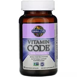 Сирі вітаміни для вагітних Garden of Life RAW Prenatal Vitamin Code 90 вегетаріанських капсул