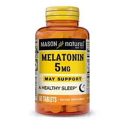 Натуральна добавка Mason Natural Melatonin 5 mg, 60 таблеток