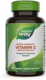 Вітаміни та мінерали Nature's Way Vitamin C with Rose Hips Extra Strength, 100 капсул