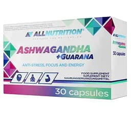 Ашваганда и гуарана Allnutrition Ashwagandha 300 mg + Guarana 30 caps (1086-100-82-5508287-20)