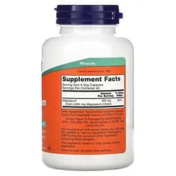 Вітаміни та мінерали NOW Magnesium Citrate, 120 вегакапсул - мініатюра 2