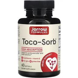 Токотрієнол та Вітамін E Jarrow Formulas Toco-Sorb 60 гелевих капсул