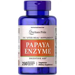 Натуральна добавка Puritan's Pride Papaya Enzyme 250 таблеток