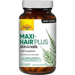 Витамины и минералы Country Life Maxi-Hair Plus 120 капсул