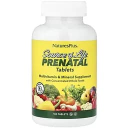 Вітамінно-мінеральний комплекс для вагітних NaturesPlus Source Of Life Prenatal 180 таблеток