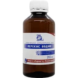 Перекис водню розчин 3% Ключі здоров'я для зовнішнього застосування 200 мл