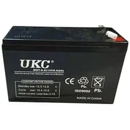 Акумулятор свинцево-кислотний UKC WST-9.0 12V-9A чорний