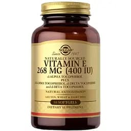 Вітамін E Solgar Vitamin E d-Alpha Tocopherol & Mixed Tocopherols 268 мг 50 капсул
