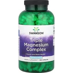 Магній Swanson Triple Magnesium Complex 400 mg 300 caps (1086-100-89-7242277-20)