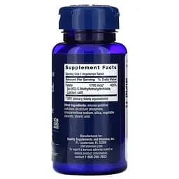 Вітаміни та мінерали Life Extension Optimized Folate 1700 mcg, 100 таблеток - мініатюра 2