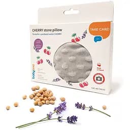 Грелочка Babyono из косточек вишни и ароматом лаванды, серый (796/02)