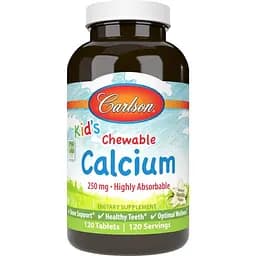Вітаміни та мінерали Carlson Labs Kid's Chewable Calcium 120 таблеток