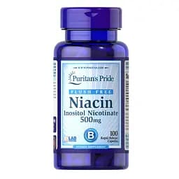 Вітаміни та мінерали Puritan's Pride Niacin 500 мг Flush Free, 100 капсул
