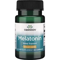 Натуральна добавка Swanson Melatonin 3 mg, 60 капсул