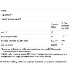 Міо-фолат для фертильності Fairhaven Health Myo-Folate 30 пакетів по 2.4 г - мініатюра 4