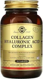 Препарат для суглобів і зв'язок Solgar Collagen Hyaluronic Acid Complex, 30 таблеток - мініатюра 2