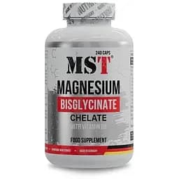 Магний бисглицинат MST Magnesium Bisglycinate, 240 капсул для нервной системы