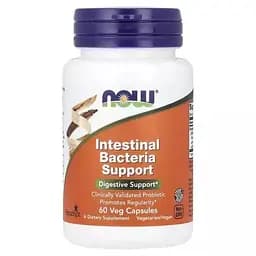 Підтримка бактерій кишечника Intestinal Bacteria Support Now Foods 60 вегетаріанських капсул