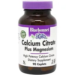 Вітаміни та мінерали Bluebonnet Nutrition Calcium Citrate Plus Magnesium 90 капсул