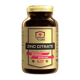 Цитрат цинку Immune Labs Zinc Citrate 150 капсул для підтримки волосся нігтів та шкіри