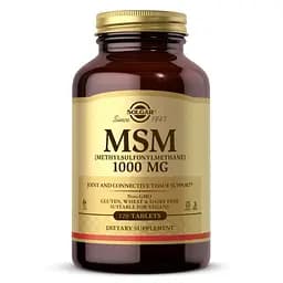 Препарат для суглобів і зв'язок Solgar MSM 1000 mg, 120 таблеток - мініатюра 1