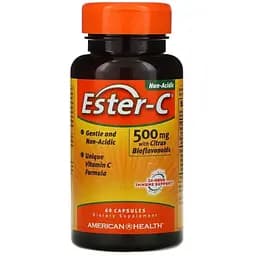 Естер-С з біфлавоноїдами American Health 500 мг 60 капсул