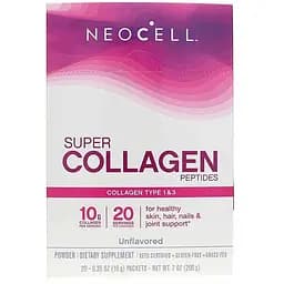 Супер колагенові пептиди Neocell Super Collagen Peptides без смаку 200 г (20 стиків х 10 г)