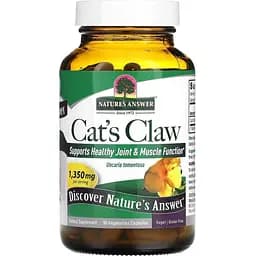 Кошачий коготь Nature's Answer Cat's Claw 1350 мг 90 вегетарианских капсул