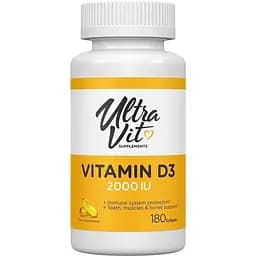 Холекальциферол VPLab UltraVit Vitamin D 2000 IU, 180 капсул